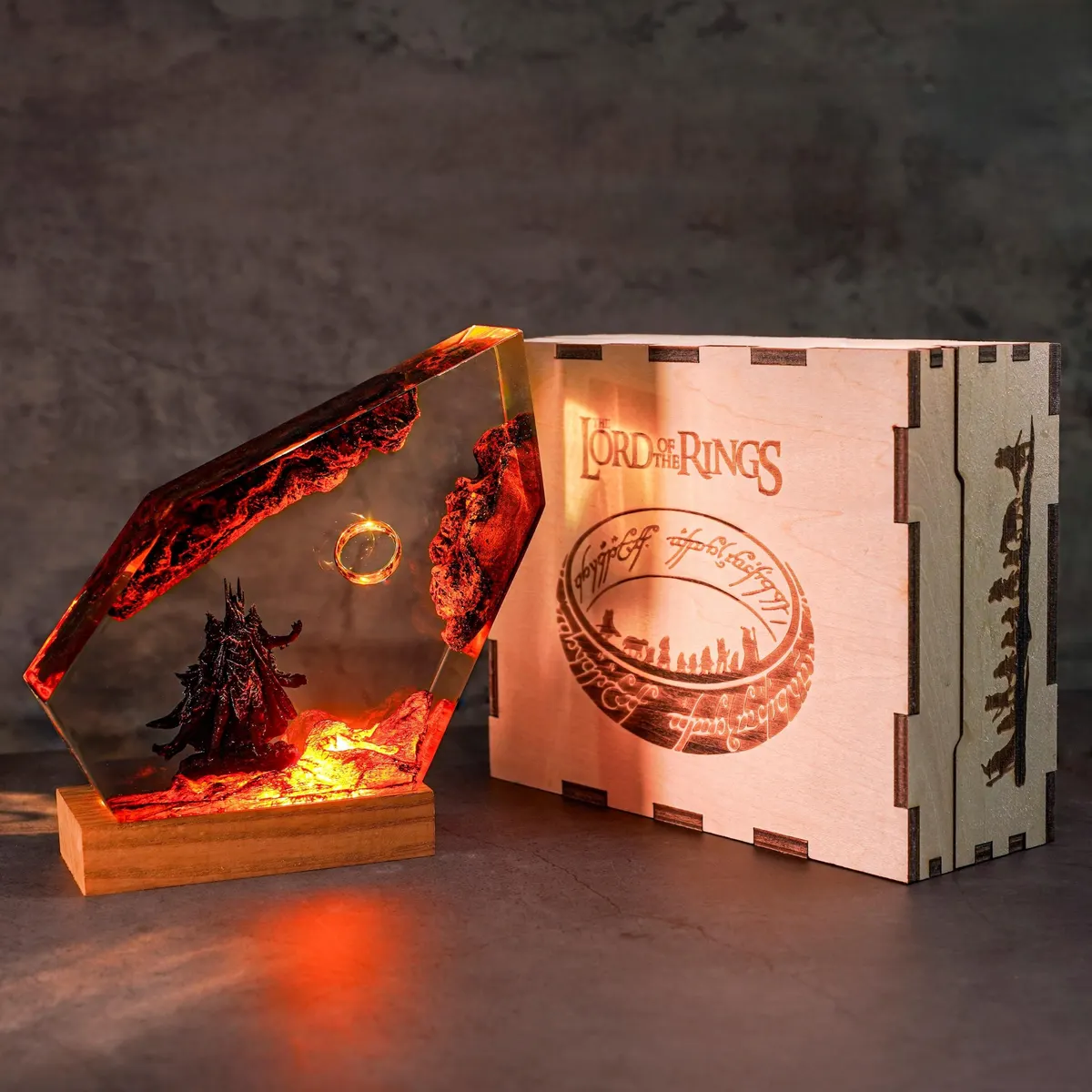 Dark Lord & the Burning Ring Lamp