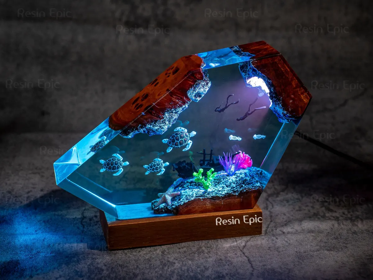 Turtle & Octopus Reef Lamp