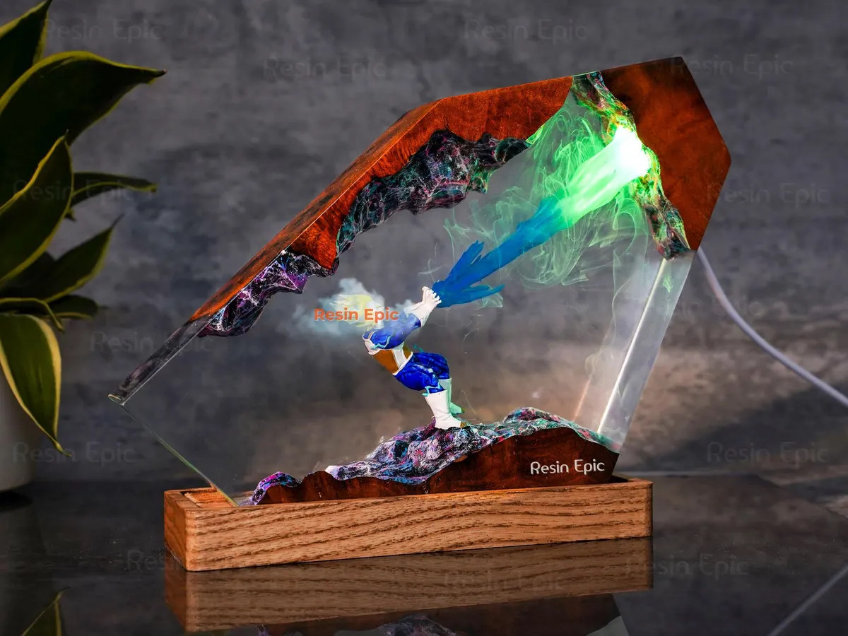 Vegeta Resin Epoxy Lamp — Dragon Ball Z Saiyan Prince Night Light