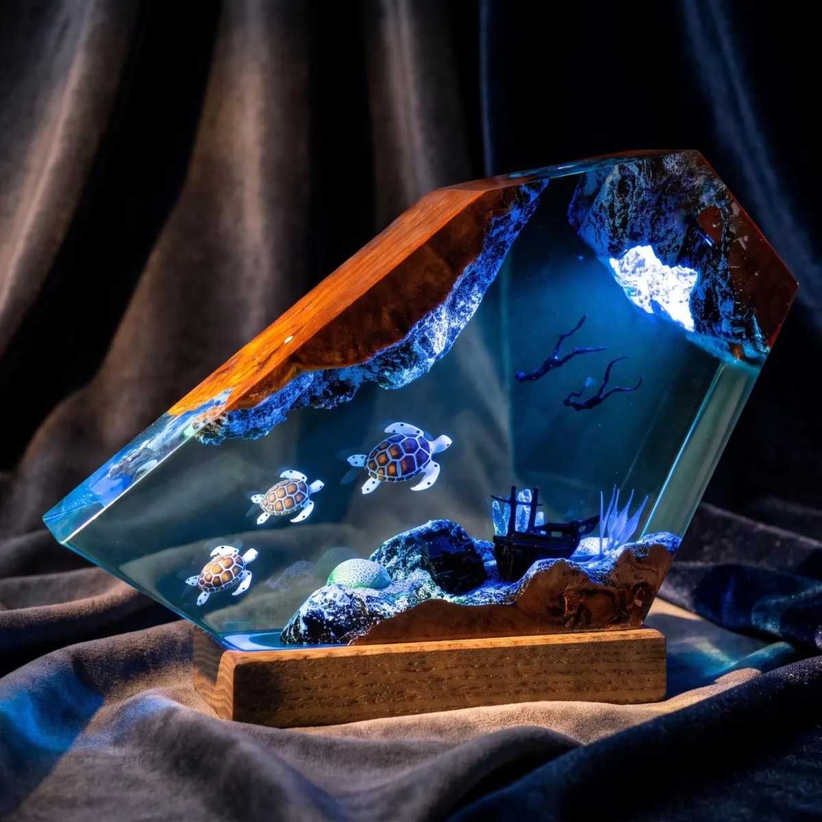 Octopus & Diver Reef Lamp