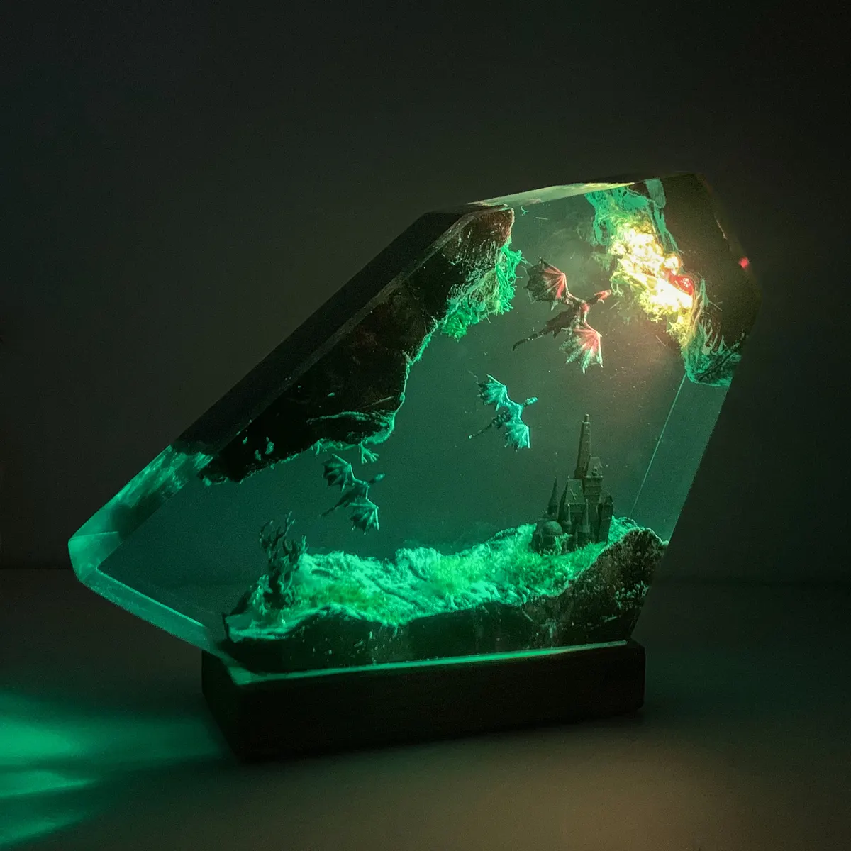 Fire & Frost Dragons Lamp