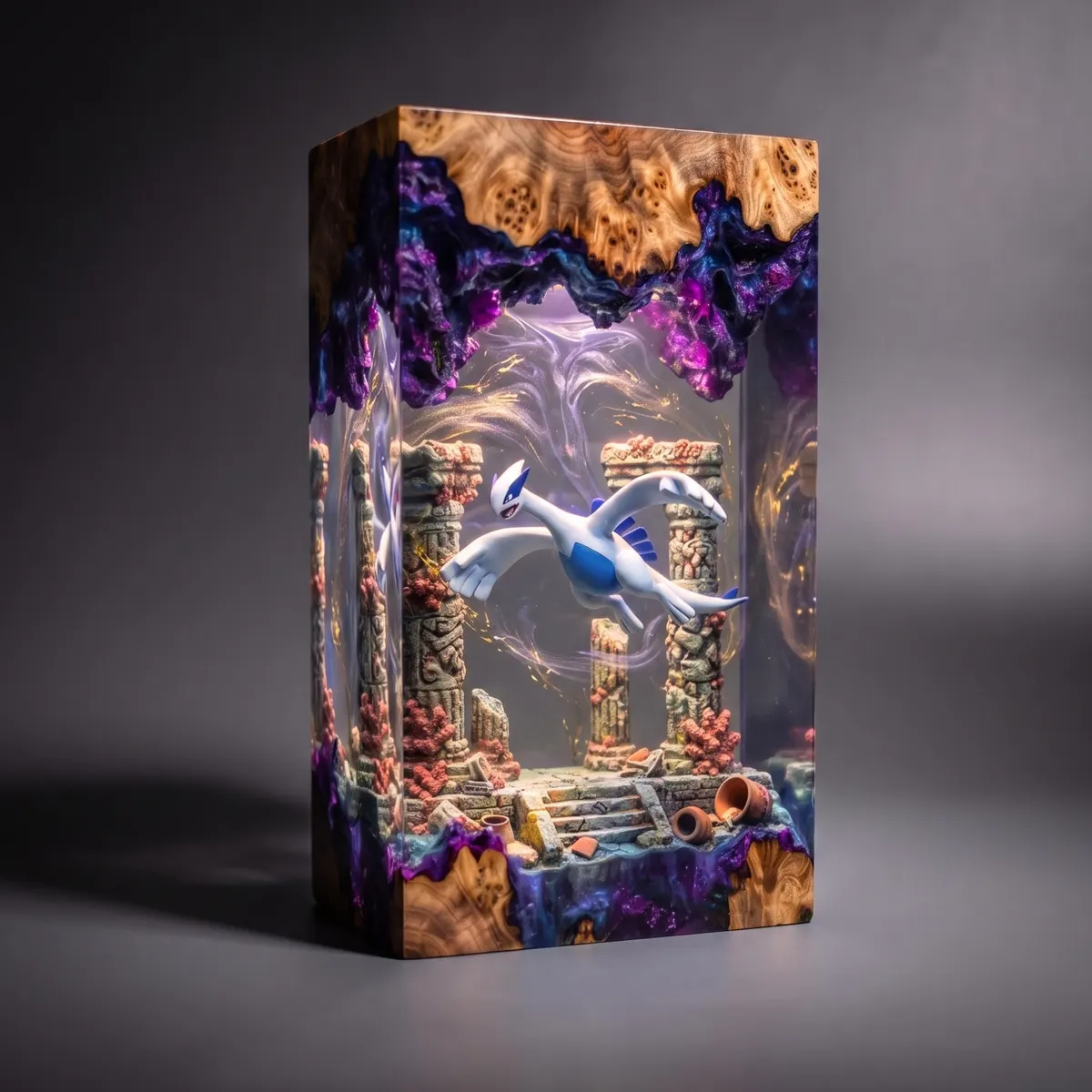 Lugia Resin Lamp — Legendary Pokémon Guardian of the Sea Night Light