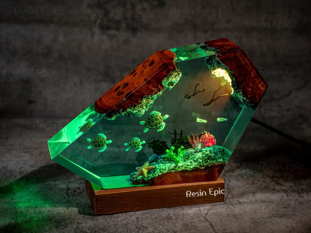 Turtle Family Reef Lamp