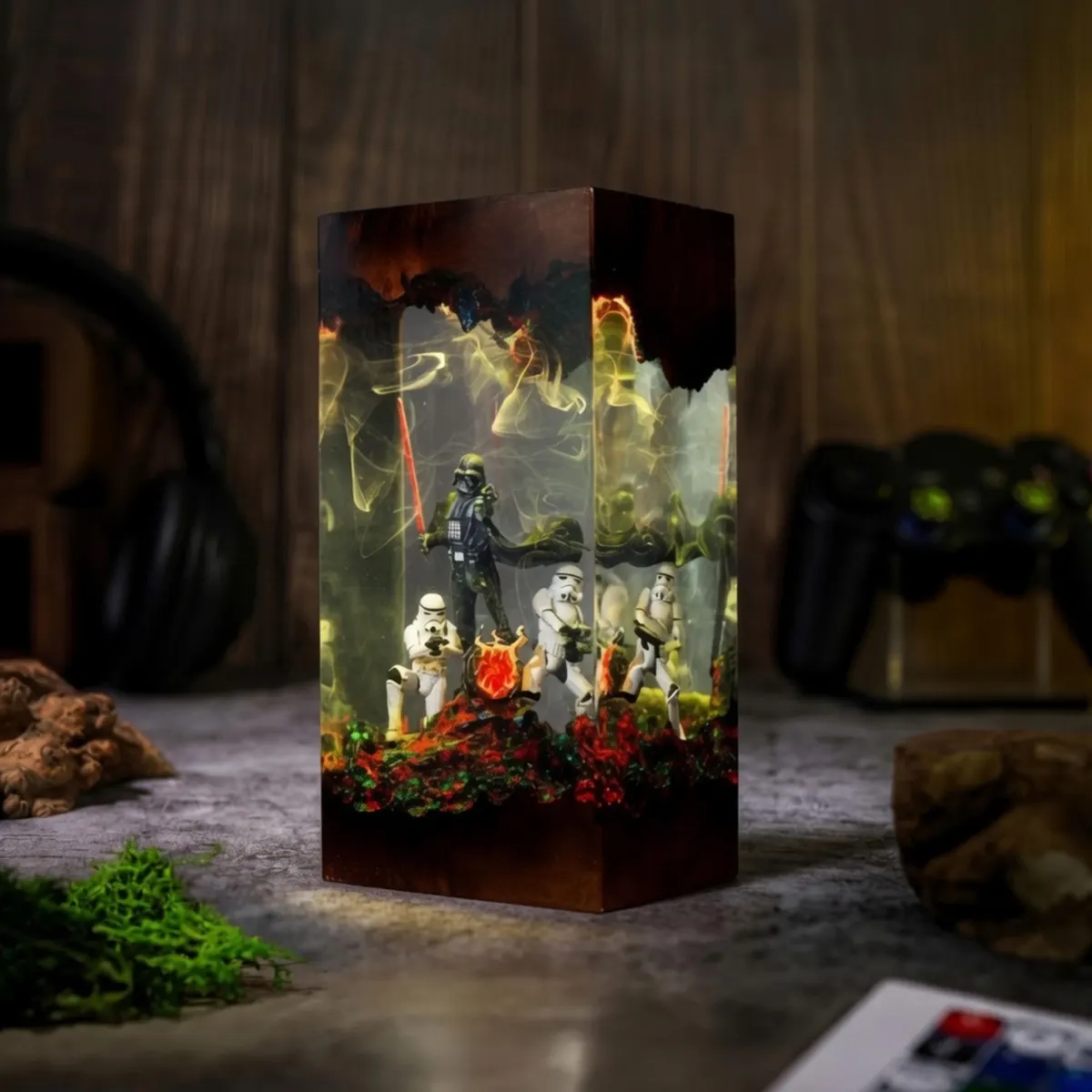 Darth Vader Resin Lamp — Star Wars Stormtrooper and Starship Night Light