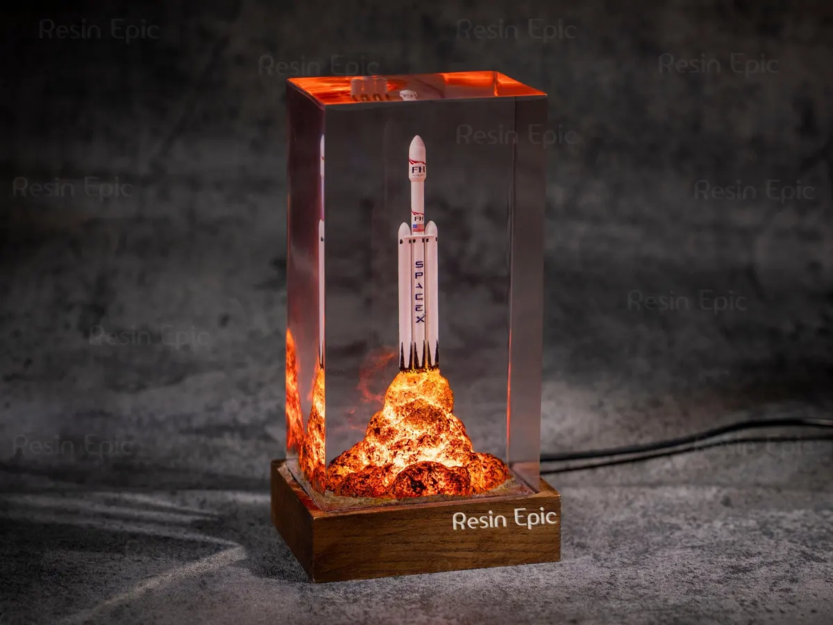 Triple-Core Rocket Lamp