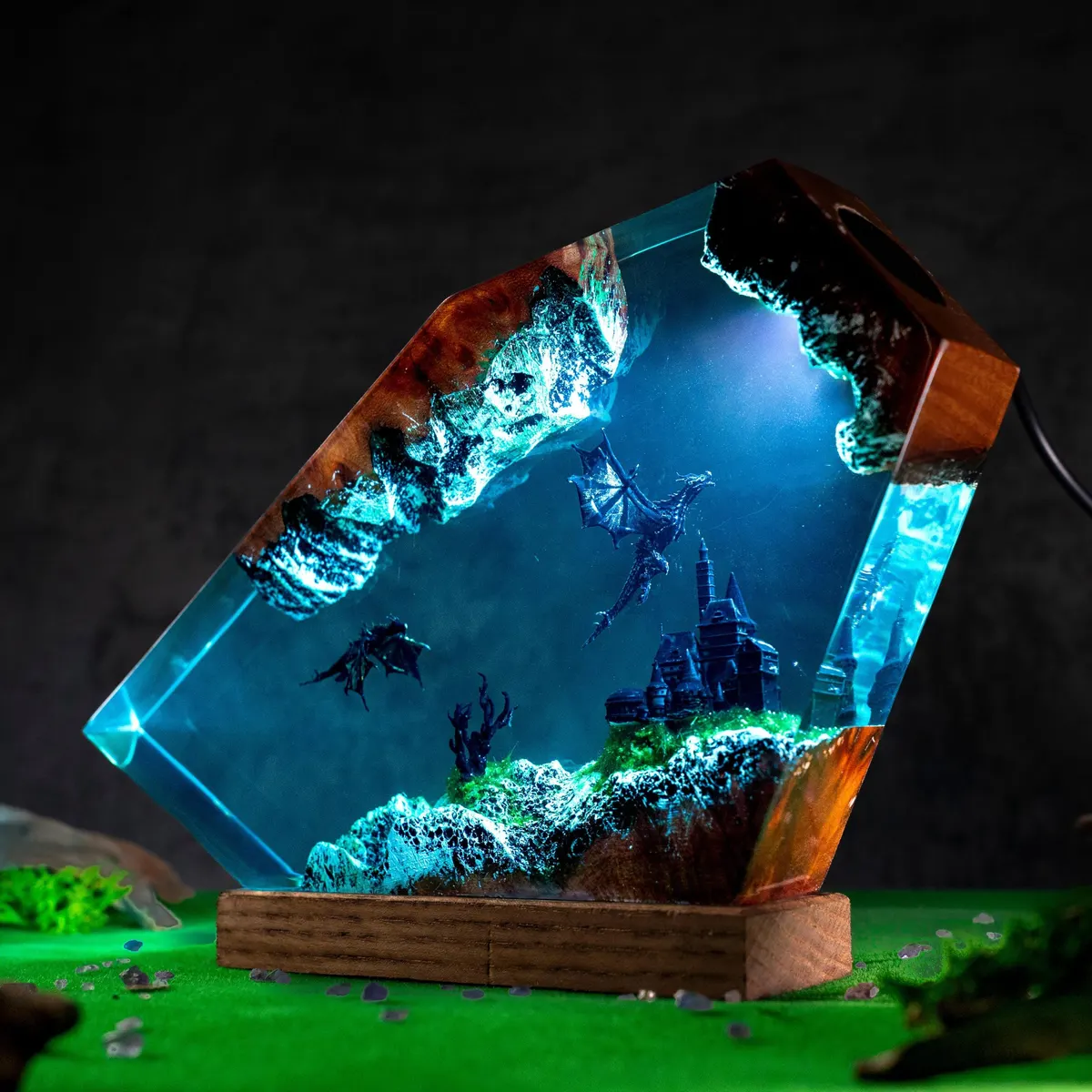 Moonlit Dragon Flight Lamp