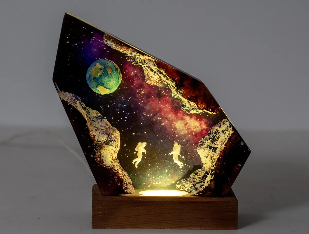 Earthrise Astronaut Lamp