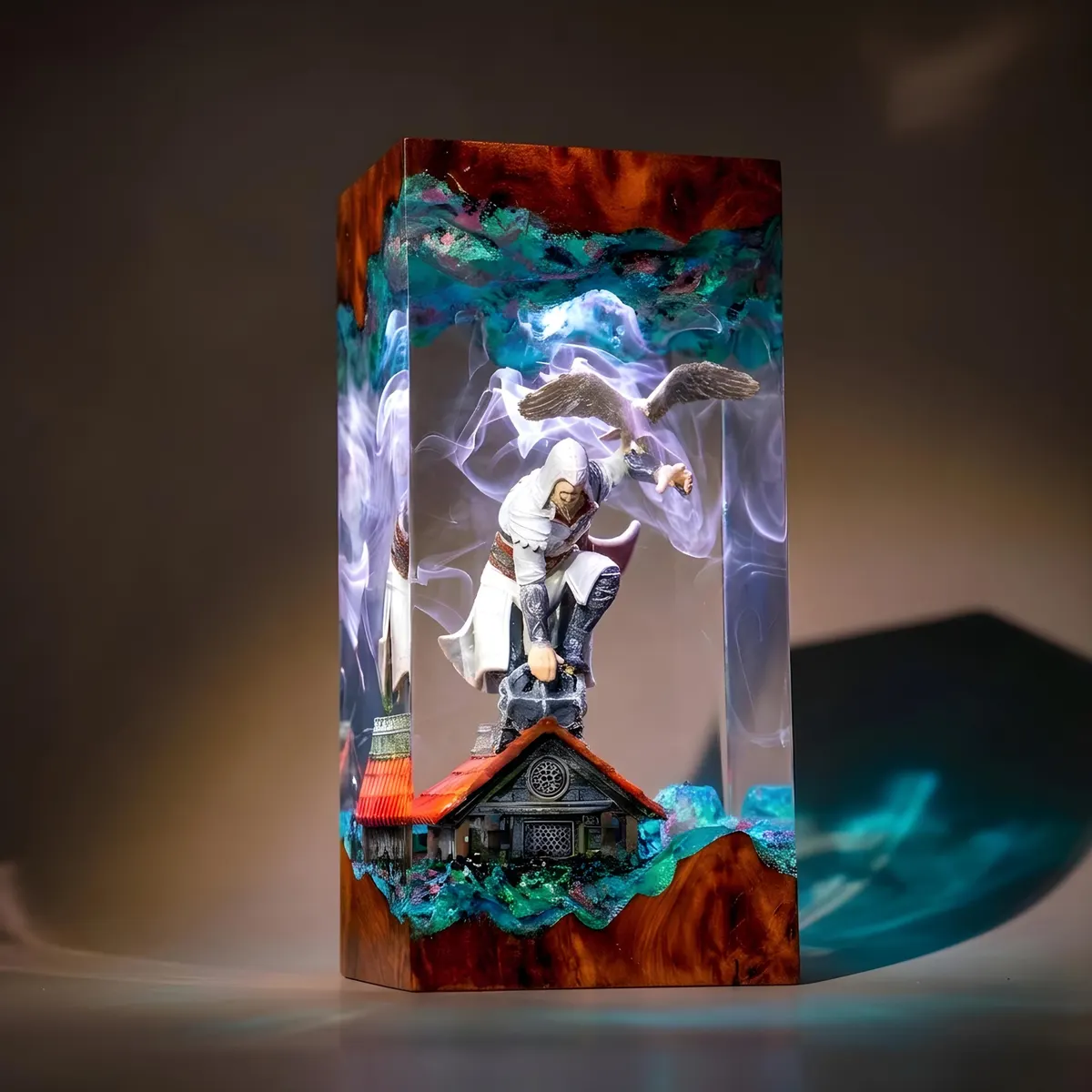 Ezio Auditore Resin Lamp — Assassin's Creed Hidden Blade Night Light