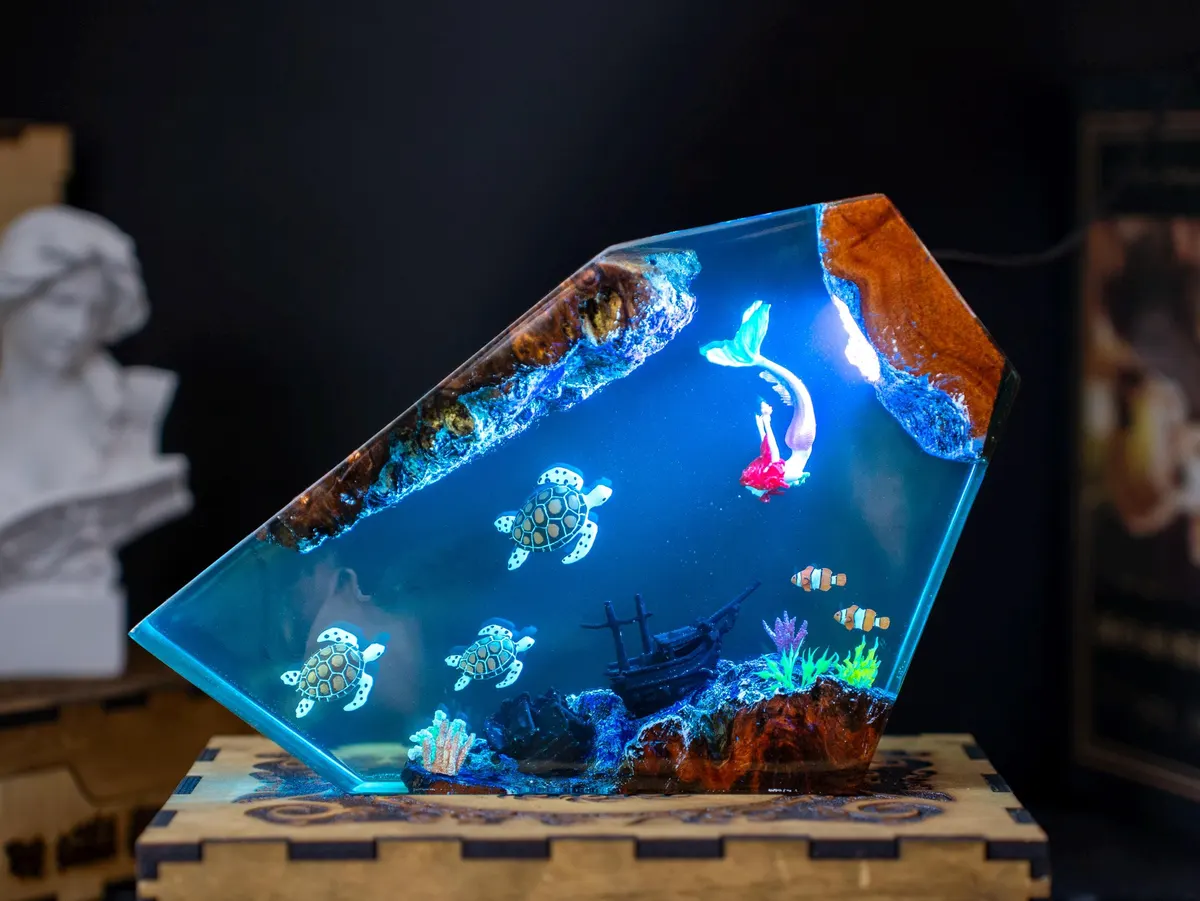 Mermaid & Sea Turtles Lamp