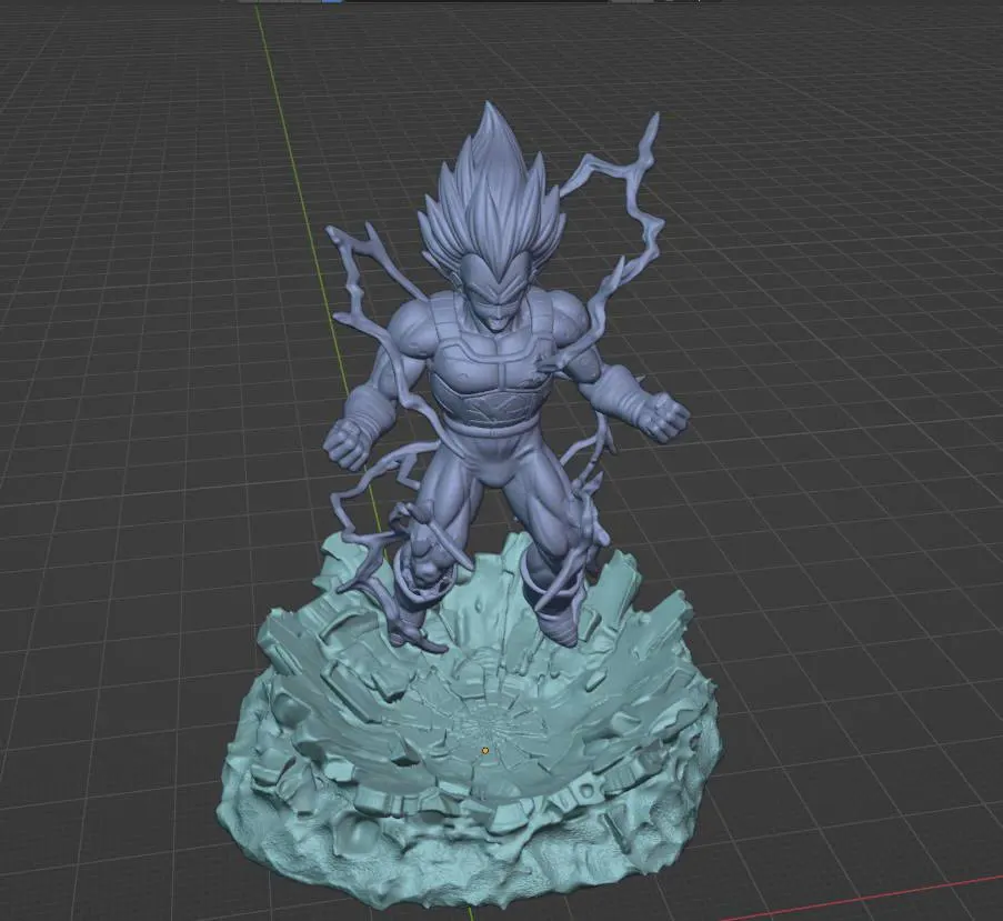 Dimensioned 3D model of a scene
